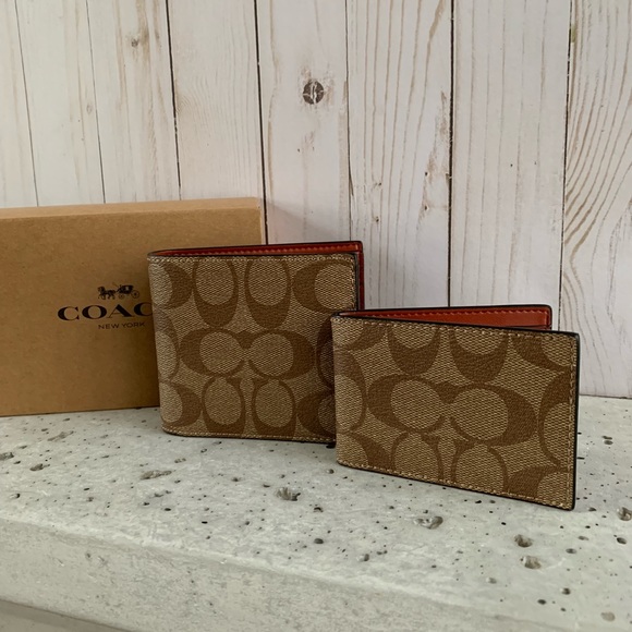 COACH 3in1 WALLET COMPACT ID WALLET IN SIGNATURE - Picture 5 of 7